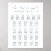 Poster 26 Tableaux Notre Carte De Sièges Pour Les Gens Pr (Devant)