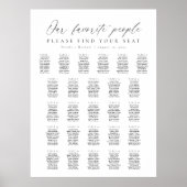 Poster 26 Tableaux Notre Carte De Sièges Pour Les Gens Pr (Devant)