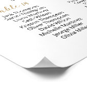 Poster 26 Tables Trouvez Votre Place Plan de table (Coin)