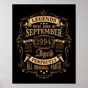 Poster 27 ans Anniversaire Légende Juillet 1994 27e