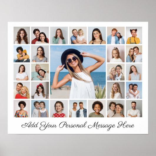 Poster 27 Photo Collage Ajoutez Votre Propre Texte (Devant)