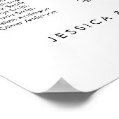 Poster 27 Tableaux Nos personnes préférées Plan de tablea (Coin)