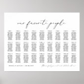 Poster 27 Tableaux Nos personnes préférées Plan de tablea (Devant)