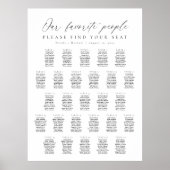 Poster 27 Tableaux Notre Carte De Sièges Pour Les Personn (Devant)