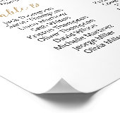 Poster 27 Tables Trouvez Votre Place Plan de table (Coin)