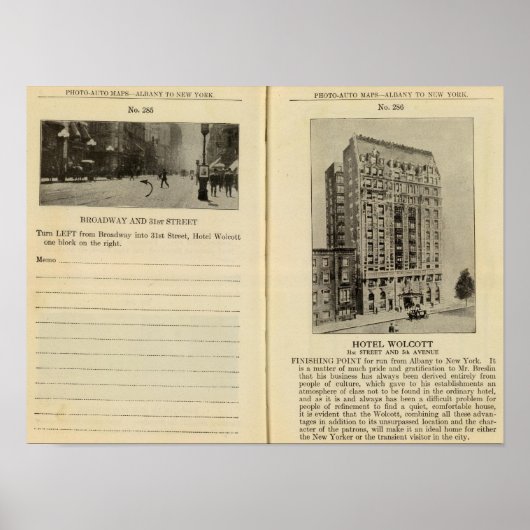 Poster 28586 Broadway & 31st St Hotel Wolcott (Devant)