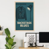 Poster 28, Blues Backstage, Vintage (Bureau à domicile)