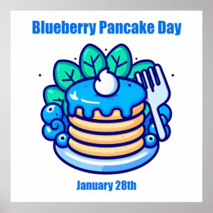 Poster 28 janvier - Jour des crêpes de bleuets