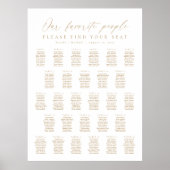 Poster 28 Tableaux Notre Carte De Sièges Pour Les Personn (Devant)