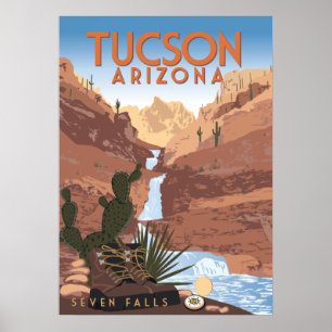 Poster 28"x20 Sept Chutes - Tucson, Arizona