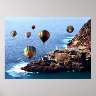 Poster 28" x 20", montgolfières Newf de papier d'affiche