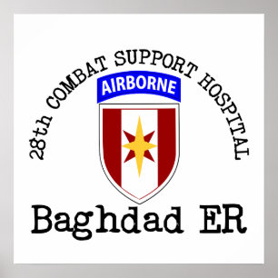 Poster 28ème CSH Bagdad ER