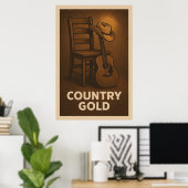Poster 29, Country Gold, Vintage (Bureau à domicile)