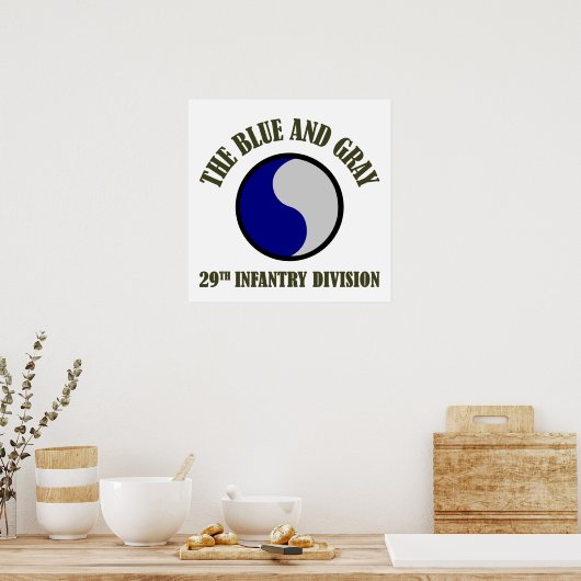 Poster 29e division d'infanterie (Cuisine)
