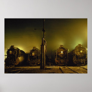 Poster 2-10-4s sous la pluie, E.F. dame Teresa Cristina,