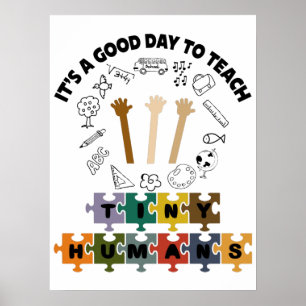 Poster 2/4, C'est un bon jour pour apprendre de minuscule