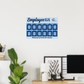 Poster 2.5X3IN photo employé de l'affichage du mois (Bureau à domicile)