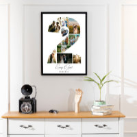 2 ans ensemble Photo Collage Anniversaire Mariage