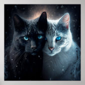 Poster 2 cat (Voorkant)