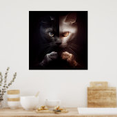 Poster 2 cat (Keuken)