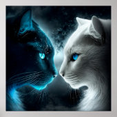 Poster 2 chat (Devant)