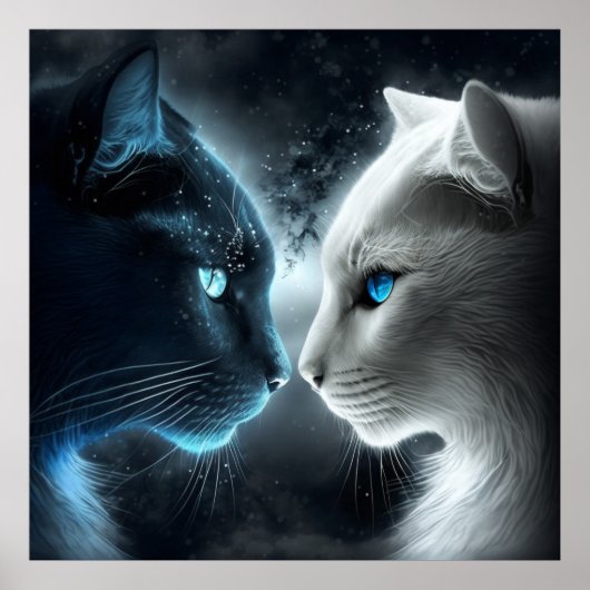 Poster 2 chat (Devant)