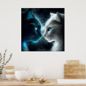 Poster 2 chat (Cuisine)