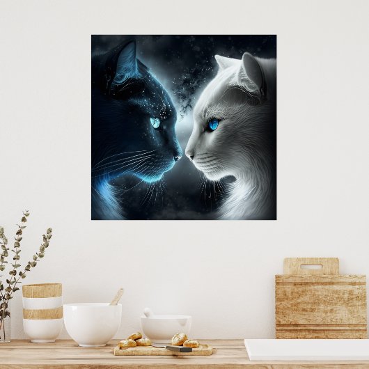 Poster 2 chat (Cuisine)