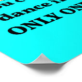 Poster 2 Chaussures ou Aucun Cyan Dance Studio (Coin)