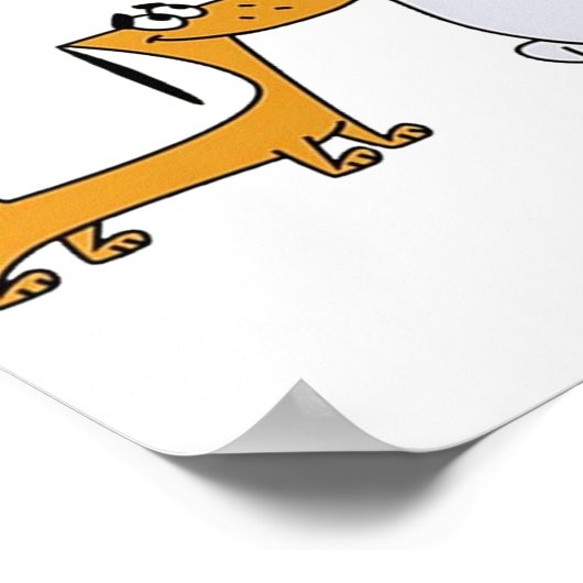 Poster 2 Chiens Stupides (Coin)