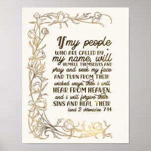 Poster 2 Chroniques 7:14 Si Mon Peuple Priait