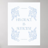 Poster 2 Corinthiens 12:9 Sa Grâce Suffit (Devant)