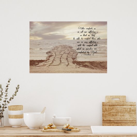 Poster 2 Corinthiens 1:4 (Cuisine)