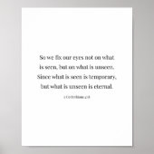 Poster 2 Corinthiens 4:18 (Devant)