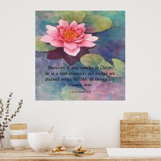 Poster 2 Corinthiens 5:17 (Cuisine)