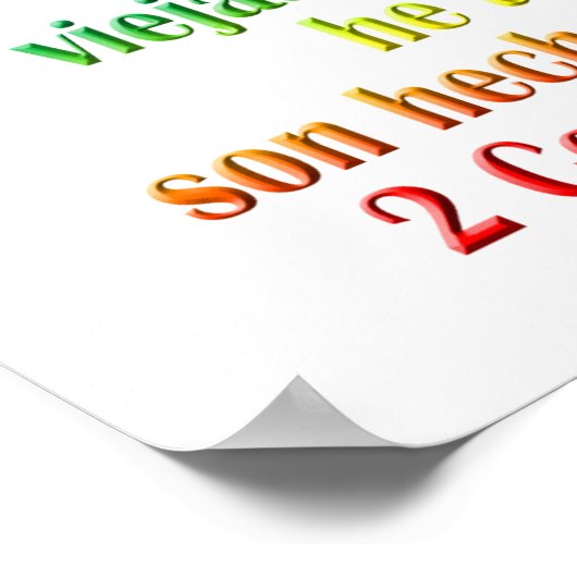 Poster 2 Corinthiens 5:17 Espagnol (Coin)