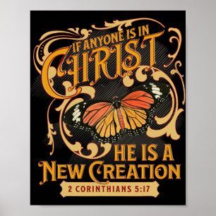 Poster 2 Corinthiens 5 17 Si quelqu'un est en Christ Nouv