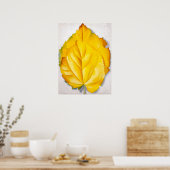 Poster 2 Feuilles jaunes | Georgia O'Keeffe | (Cuisine)
