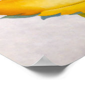 Poster 2 Feuilles jaunes | Georgia O'Keeffe | (Coin)