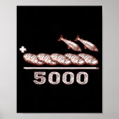 Poster 2 Fishes 5 Breads Jesus Feeds The 5000 Christian B (Devant)