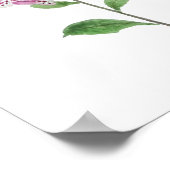 Poster 2 gants de renard roses fleurs fleurissent (Coin)