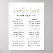 Poster 2 Longues Tables Trouvez Votre Place Plan de Table (Devant)