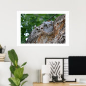 Poster 2 petits oiseaux ludiques (Bureau à domicile)