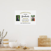 Poster 2 Photo Graduation Félicitations Diplômé sur mesur (Cuisine)