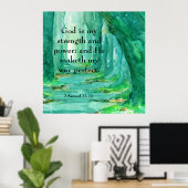 Poster 2 Samuel 22:33 (Bureau à domicile)