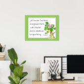 Poster 2 Timothée 1:12 Écriture d'encouragement chrétien (Bureau à domicile)