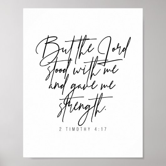 Poster 2 Timothée 4:17 (Devant)