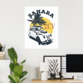 Poster 2cv Deux Chevaux Sahara Hors Oldtimer (Bureau à domicile)