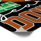 Poster 2e année de bas de football amoureux deuxième anni (Coin)