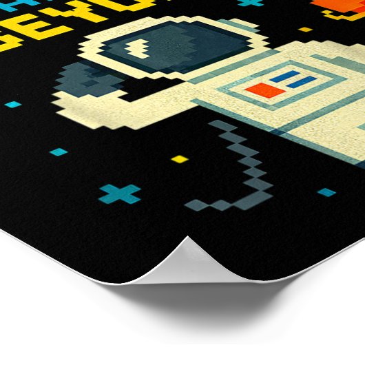 Poster 2e année et au-delà Astronaut Space Boys Gamer Fi (Coin)